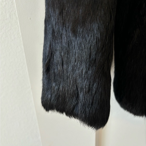 Veda $1850 Rhapsody Black Rabbit Fur Jacket - Picture 8 of 9